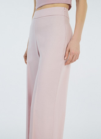 Широкие брюки со льном