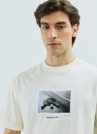 Футболка из хлопка с фотопринтом