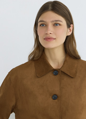 Куртка из искусственной замши