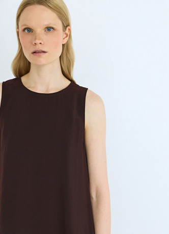 Платье макси из купры