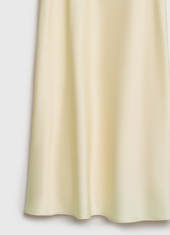 Сатиновая юбка миди А-силуэта
