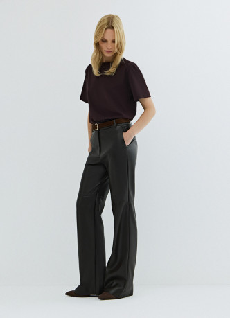 Брюки из искусственной кожи