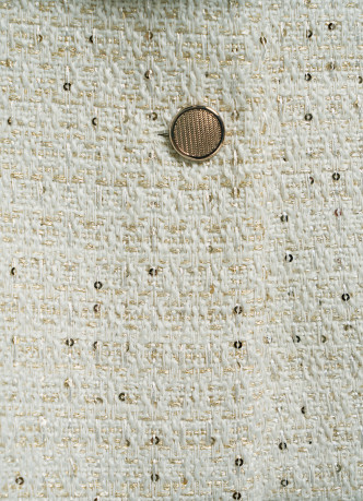 Твидовый однобортный жакет с поясом