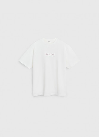 Футболка из плотного хлопка с текстовым принтом