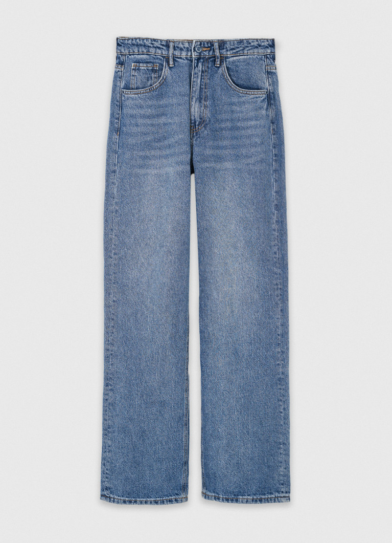 Прямые джинсы Straight с высокой посадкой