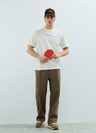 Трикотажные брюки с лампасами