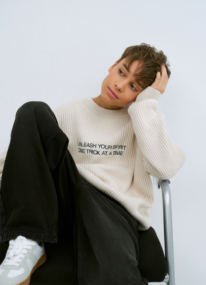 Вязаный джемпер для мальчиков