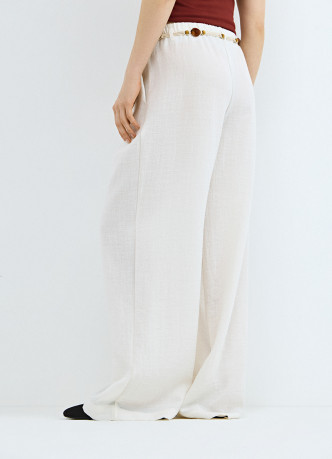 Широкие брюки с поясом