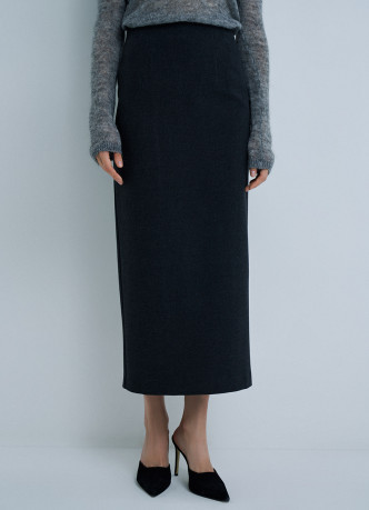 Прямая юбка миди