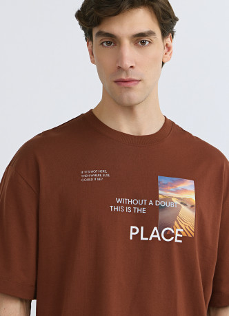 Футболка из хлопка с фотопринтом