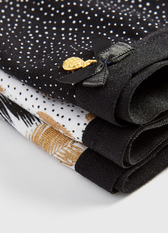Хипстеры с золотым принтом