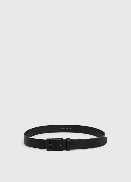

Ремень с чёрной пряжкой, Черный