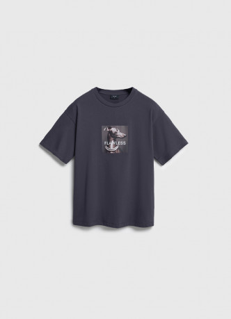 Футболка оверсайз с принтом