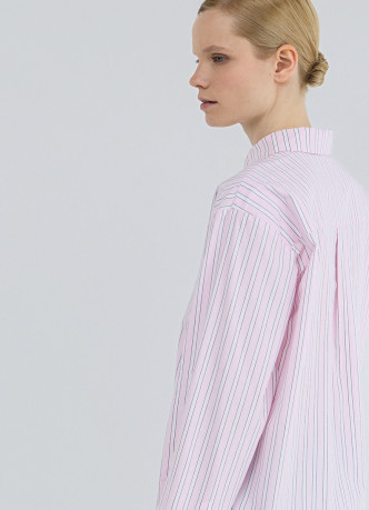 Рубашка в полоску из хлопка