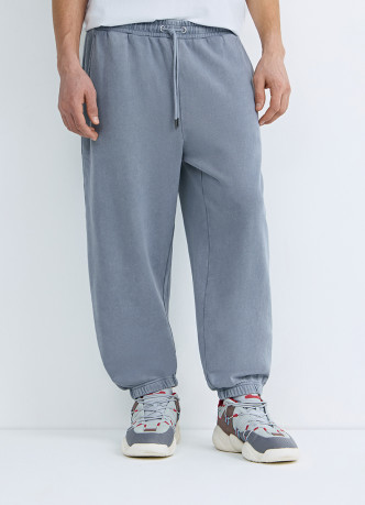 Трикотажные джоггеры с эффектом стирки