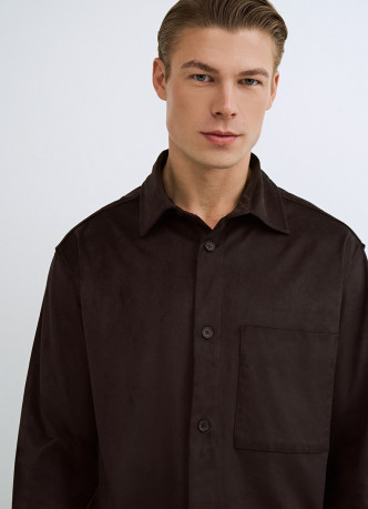 Плотная рубашка из трикотажа