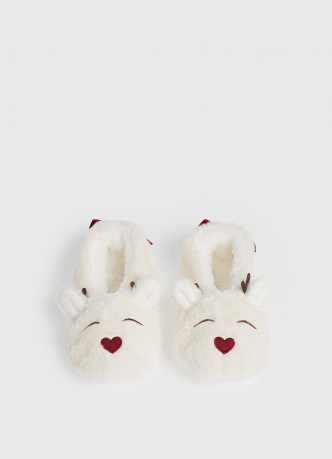 Мягкие тапочки с оленями