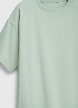 Хлопковая футболка свободного кроя