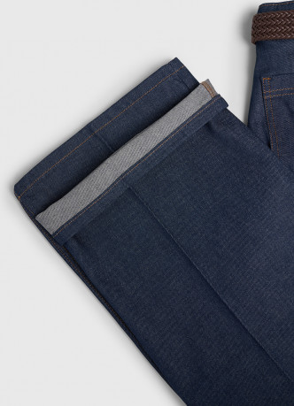 Широкие джинсы Wide leg с плетёным ремнём