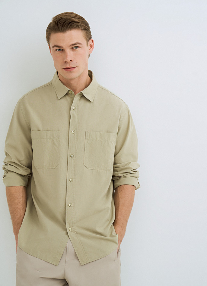 Рубашка из хлопка и лиоцелла