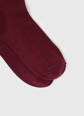 Носки в рубчик с сердечком