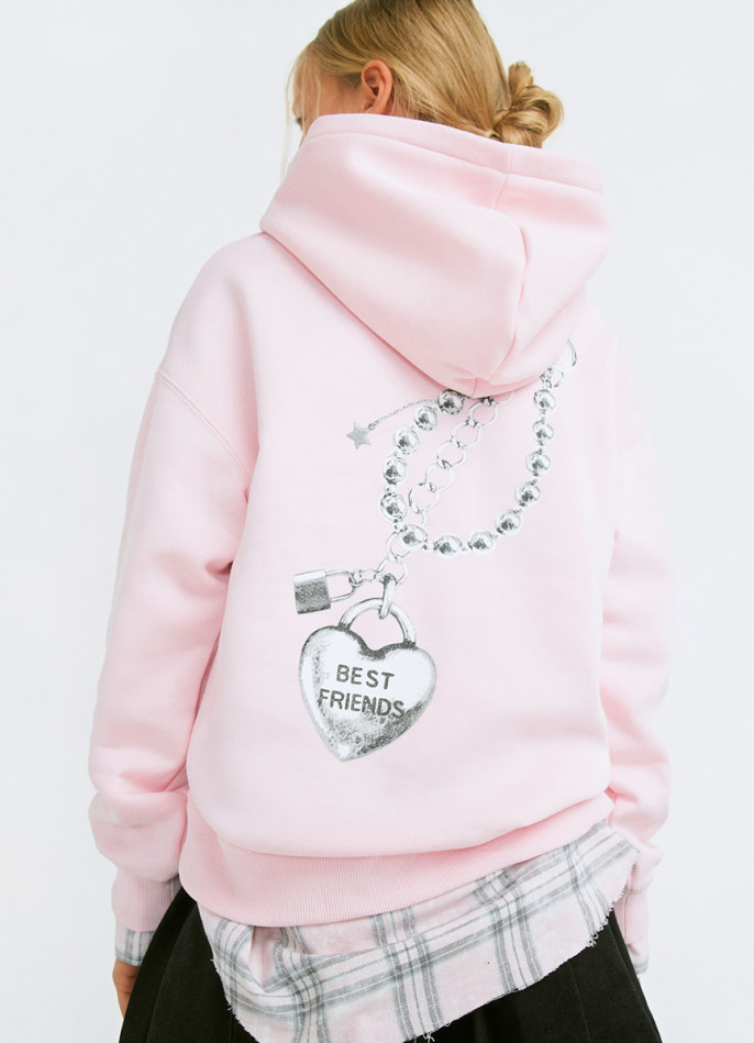 Худи с принтом для девочек