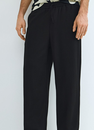 Брюки из вискозы с эластичным поясом