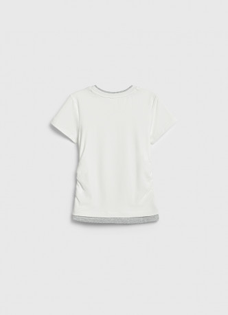 Футболка со сборками для девочек