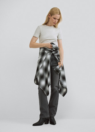 Футболка в рубчик