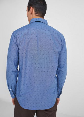 Рубашка Shaped Fit из хлопка Oxford с принтом