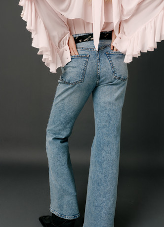 Джинсы Bootcut с высокой посадкой