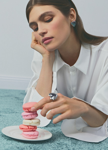 

Блузка из сатина, Белый