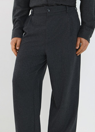 Широкие брюки из смесовой шерсти