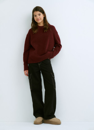 Вязаный джемпер для девочек