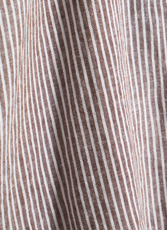Рубашка в полоску из смесового льна