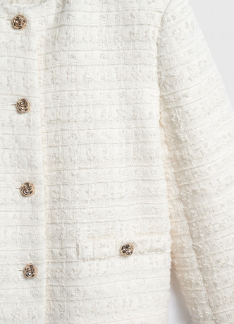 Укороченный жакет из твида