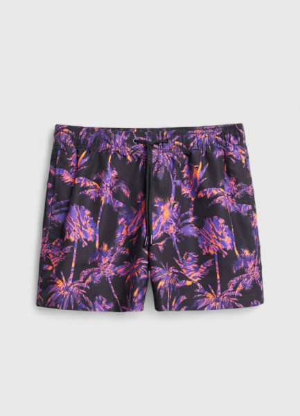 цена Плавательные шорты с принтом, Фиолетовый