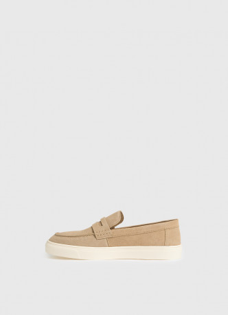 Лоферы из искусственной замши