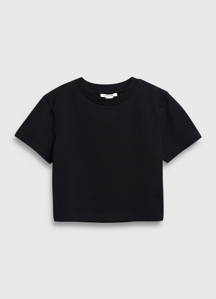 Укороченная футболка, Черный O`Stin LT46A5O02-99, размер 48 - фото 7