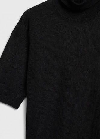 Полупрозрачный джемпер с коротким рукавом