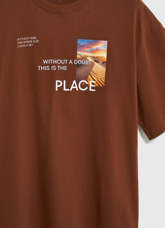 Футболка из хлопка с фотопринтом