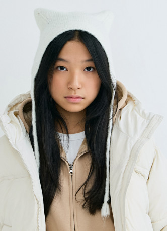 Шапка с ушками для девочек