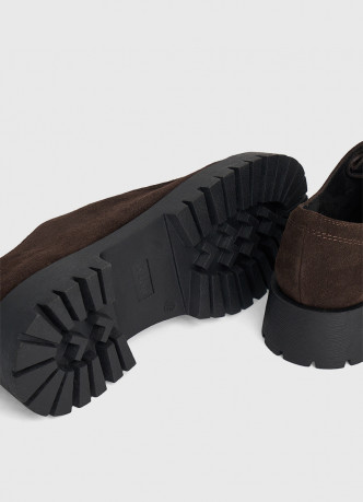 Лоферы из натуральной замши