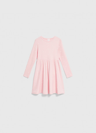 Трикотажное платье c принтом для девочек