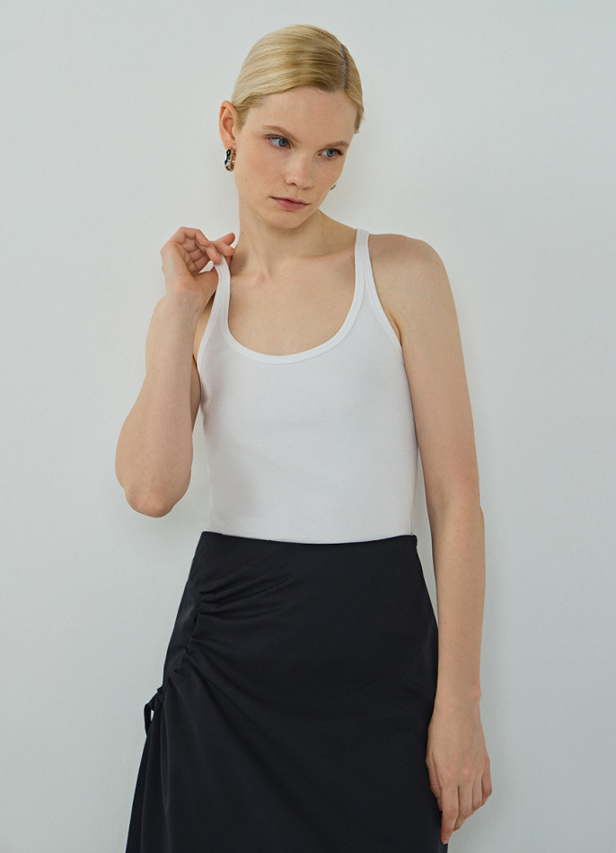 Майка в рубчик