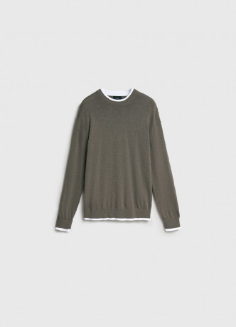 Джемпер с имитацией футболки