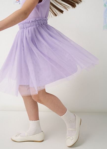 Юбка трикотажная для девочек, Фиолетовый O`Stin GT6679O02-70