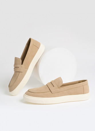 Лоферы из искусственной замши