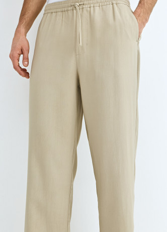 Брюки из вискозы с эластичным поясом