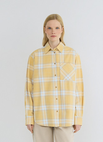 Рубашка в клетку из хлопка